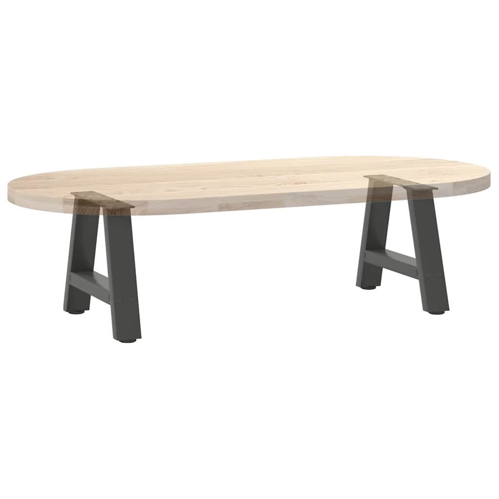 Vidaxl Coffee Table Legs, 2 Pcs, Anthracite, 30X(30-31) Cm, Steel