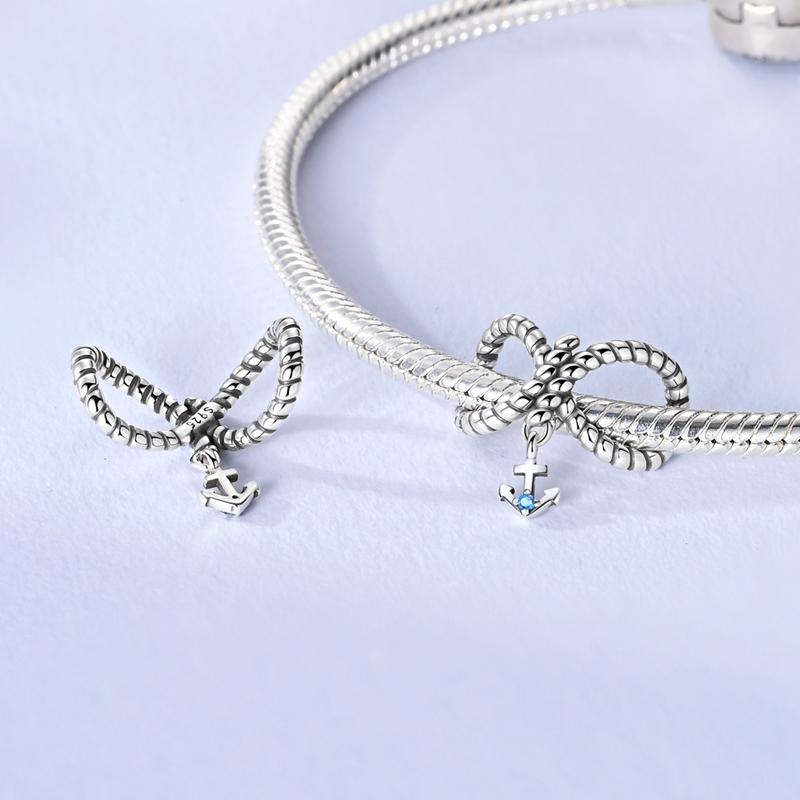 Past op Originele Armbanden Koperen Charms Kralen Diy Zirkonia Uil Hart Blauwe Olifant Beschermer Oog Verjaardag Sieraden Cadeaus