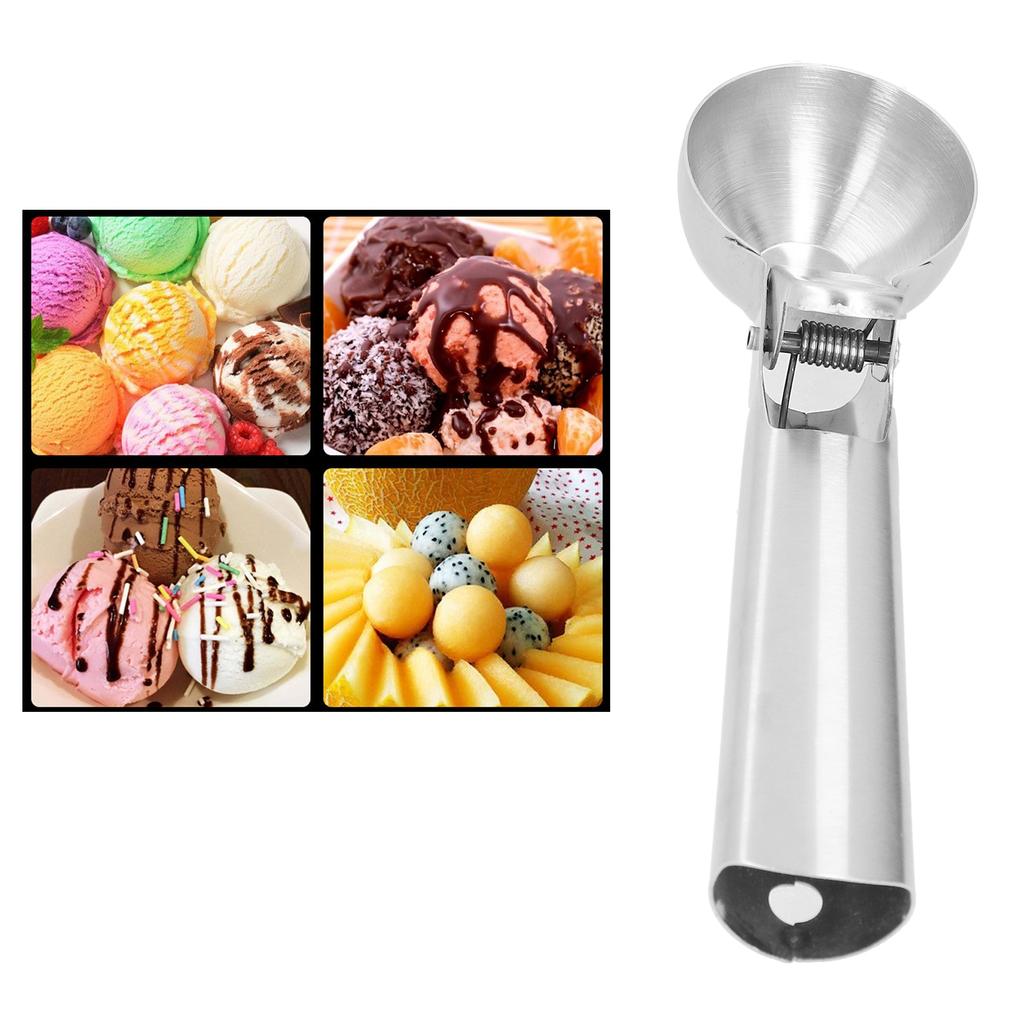 304 Stainless Steel Spoon Ice Cream Fruit Ball Scoop Cutlery Kitchen Tool Accessory