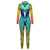 Cosplay Women Robot Punk Printed Retro Mechanica Bodysuit Catsuit Zentai Halloween Party Performance Costume
