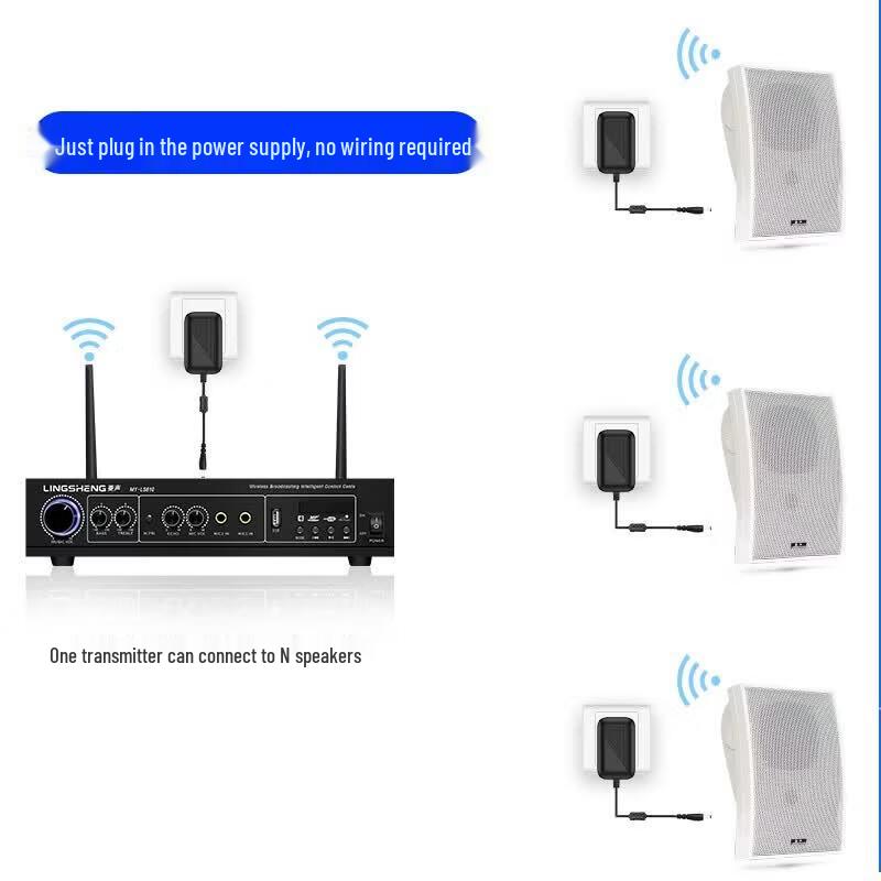 LINGSHENG Wireless Bluetooth Active Wall-Mounted Speaker Set (CN Version)