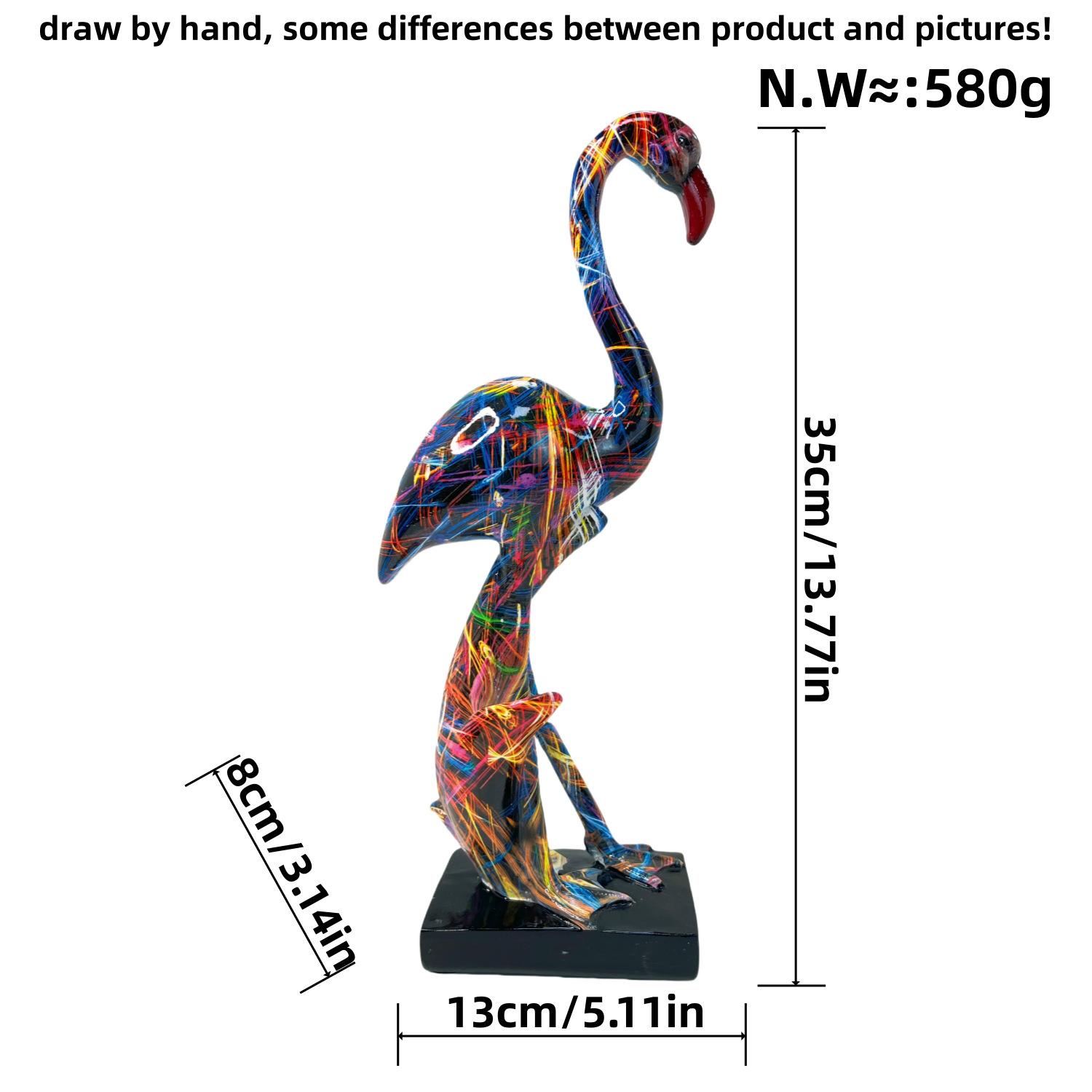 

Новые украшения фламинго, красочные поделки из смолы, украшения для дома, гостиной, прихожей, шкафа под телевизор, подарки