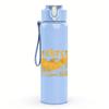 PC Multi Male Band Color Collage Print 750ml colorful plastic sports water bottle leakproof pop up lid with straw for outdoor work home use