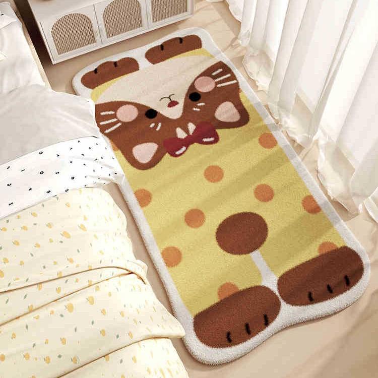 Cartoon Bedroom Carpet Children's Room Plush Carpet Anti Slip and Easy To Maintain Bedside Carpet