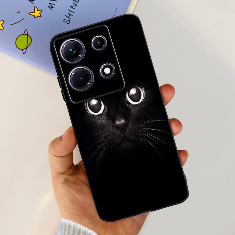 For Infinix Note 30i Case X6716 Stylish Cat Flowers Painted Cover Soft Silicone Phone Case For Infinix Note 30 Pro Note30 Bumper