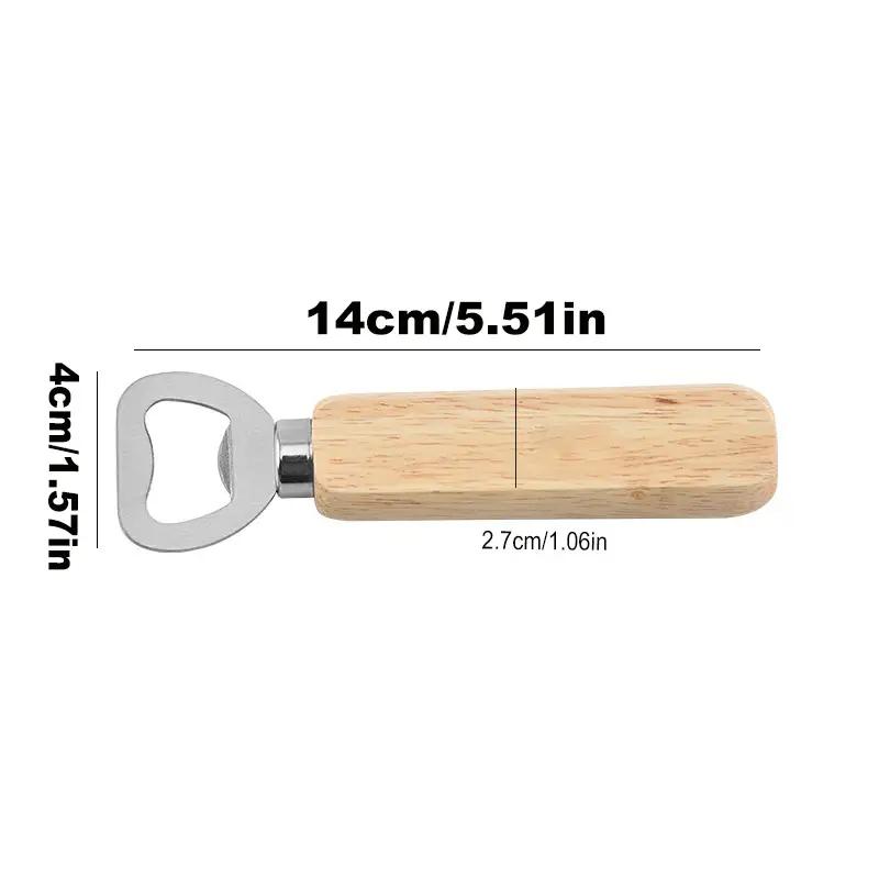 

1 шт. деревянная открывалка для бутылок, открывалка для пивных банок, бытовые кухонные инструменты для бара для дома, ручная ручка для вина, соды, стеклянная крышка, гаджеты 1Pc