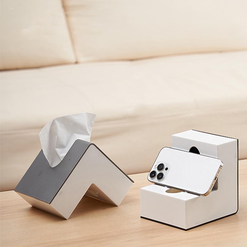 1PC Paper Holder High-value Tissue Creative Box Simple Creative Modern L-shaped Nordic Japanese Instagram 13.5x8x5cm