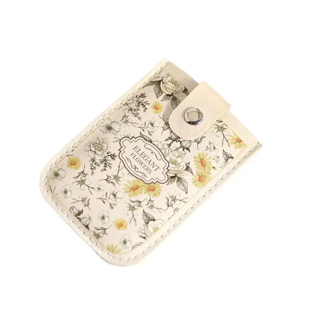 

Laminated Concealed Mini Card Wallet Pull-out Type ID Card Holder 5 Card Pockets PU Leather Business Card Case