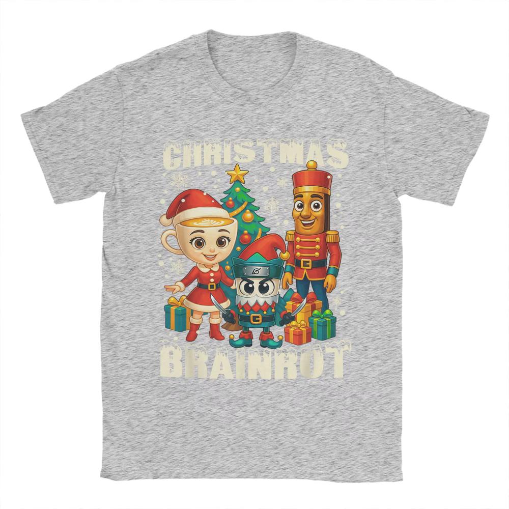 T Shirt Funny Christmas Italian Brain Rot Italian Brainrot TShirts Novelty Tee Shirt for Man Women Summer Short Sleeve Top Tees