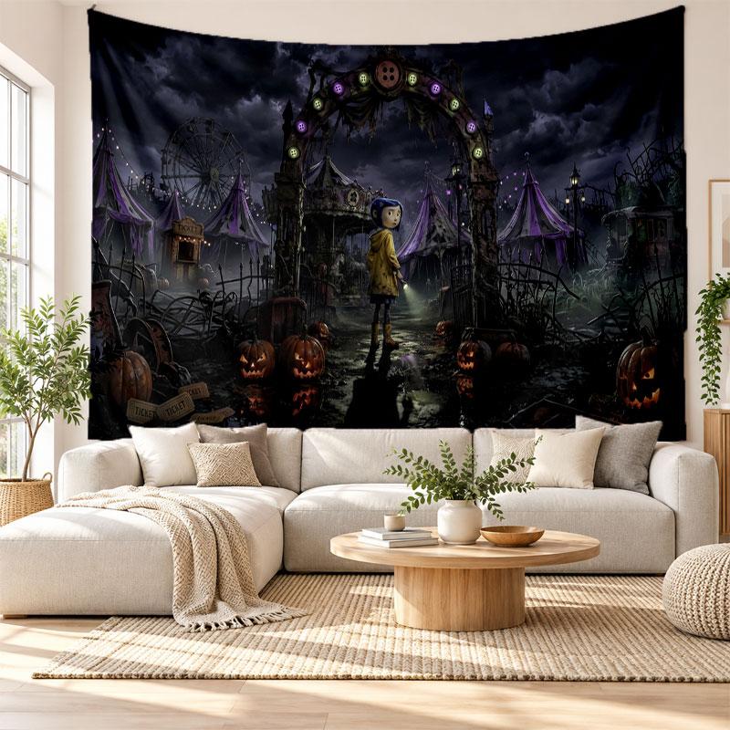 Coraline Other Mother Wall Tapestry Home Decor Hanging Cloth Art Background Tapestry for Bedroom