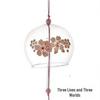 Cherry Blossom Glass Wind Chimes: Creative Home Décor & Spring Festival Gift