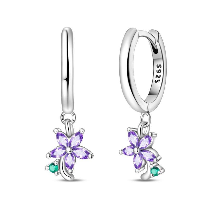 100% 925 Silver Chameleon Dragonfly Butterfly Earrings Golden Koi Ladybug Earrings For Women Fashion S925 Party Jewelry