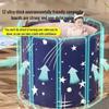 Foldable Adult Bathtub, Portable Deep Soak Tub for Small Spaces, Thickened Insulated Round SPA Bath, Space Saving Home Upgrade