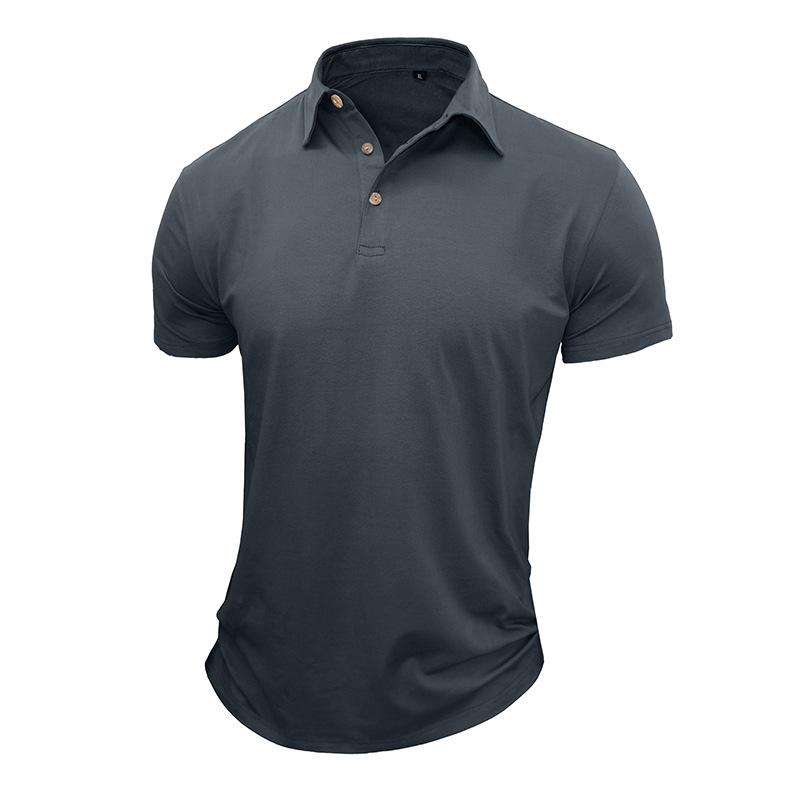 Men’s Short Sleeve Solid Polo Shirt