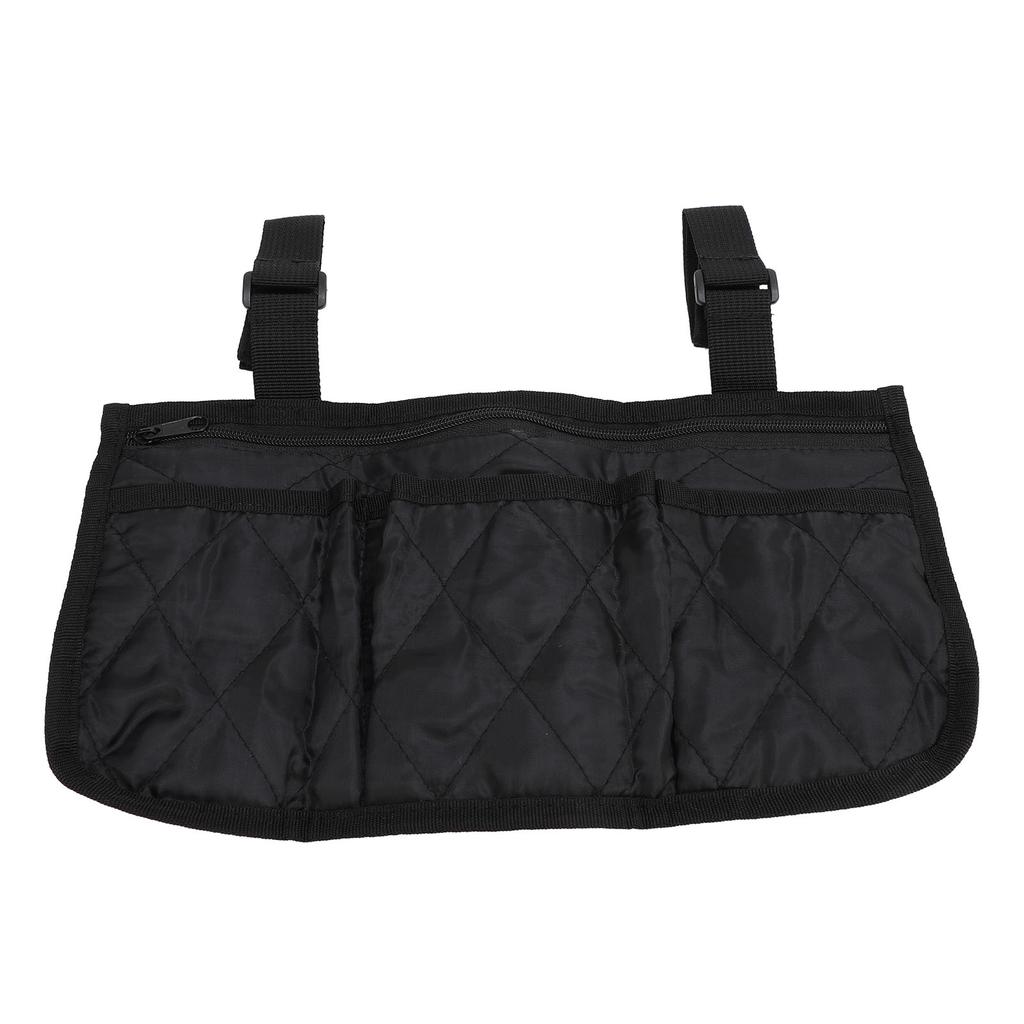 Wheelchair Side Bag Armrest Pouch Waterproof Polyester Storage Accessories for Walkers Rollators