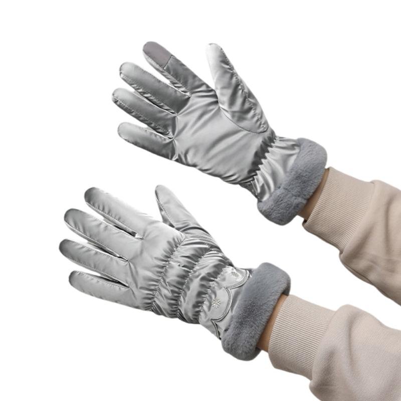 Women Warm Thickened Gloves for Bike Ridings Hiking Ski Gloves Winter Skiing Thermals Gloves Touchscreens Winter Glove