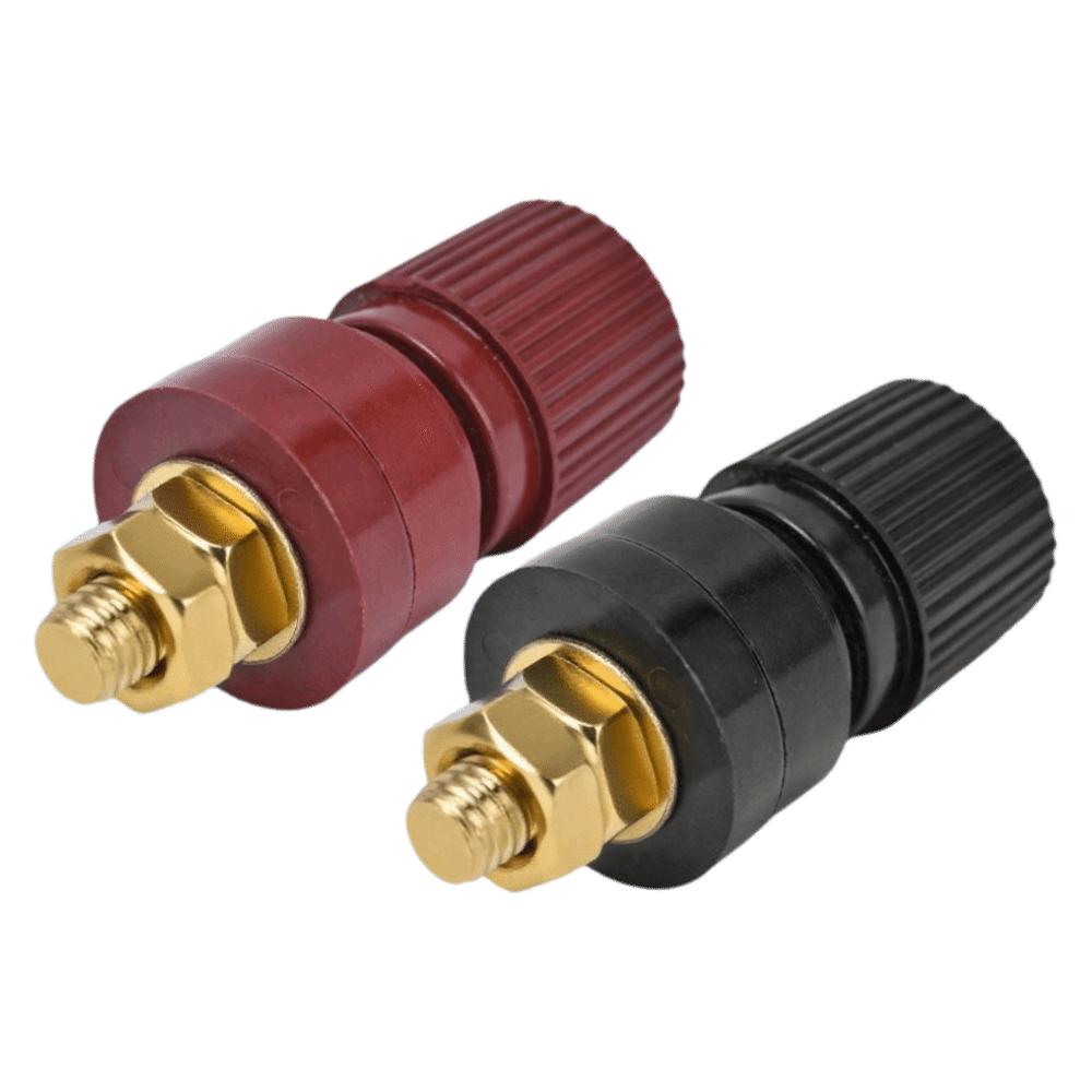 1 Pair copper Binding Post 32mm Screw Rod M6 Thread Copper Binding Post 220V 380V 44mm Length M6 Thread Binding Post