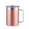 New Double Wall Stainless Steel Coffee Mug 12oz 16oz Tea Cup 350ml 450ml Insulated Thermos Vacuum Mugs Handle