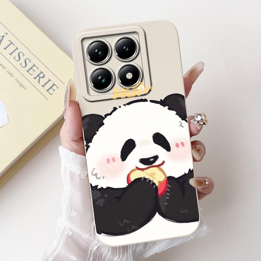 For Xiaomi 14T Pro Case For Xiaomi 14T Phone Case Cute Panda Rabbit Luxury TPU Protective Skin Cover For Xiaomi Mi 14T Pro Coque