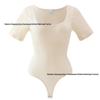 European & American Seamless Square Neck Tummy Control Bodysuit Shapewear