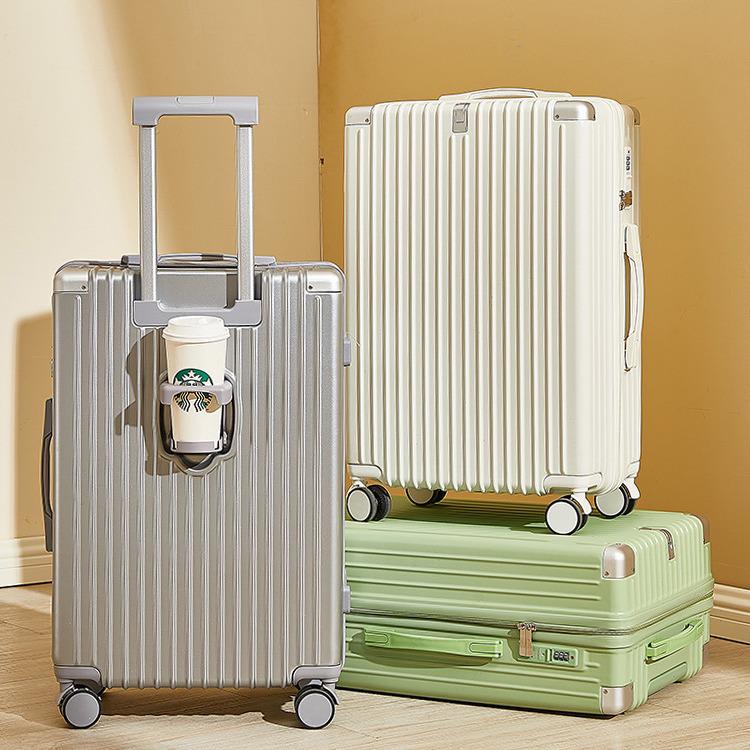 20palcový vysoce hodnotný cestovní kufr na kolečkách s držákem na nápoje a tichými univerzálními kolečky pro cestování na vysokou školu
