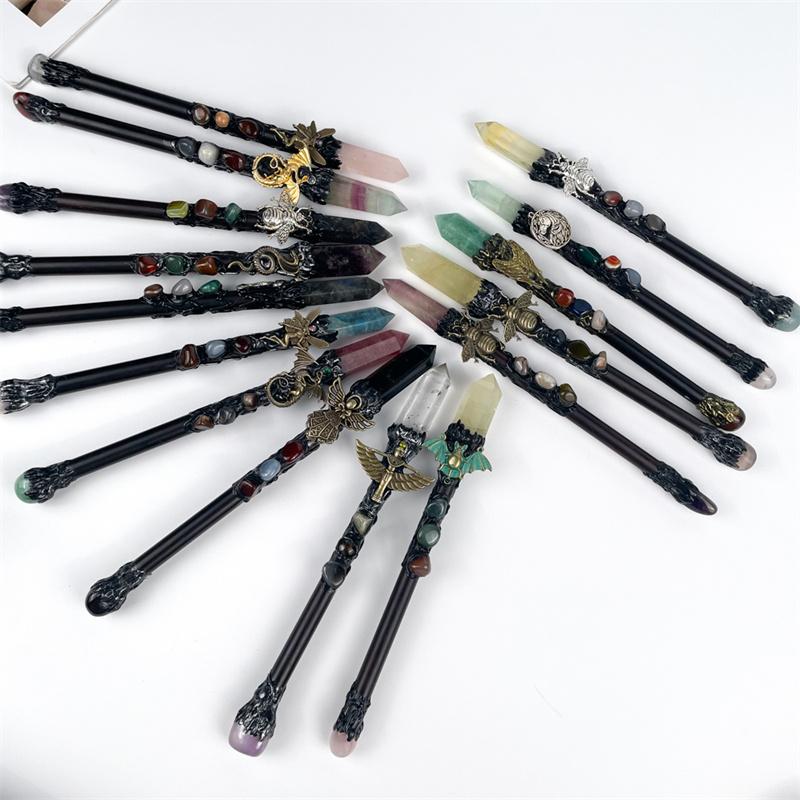 Natural Crystals Healing Stones Crystal Magic Wand  for Gift