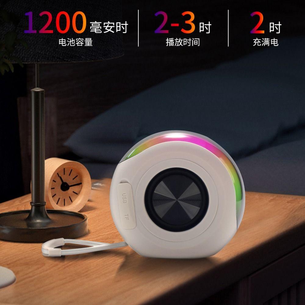 Magnetic Wireless Sound Box with RGB Lighting Portable Subwoofer Mini Bluetooth Speaker  Men Women