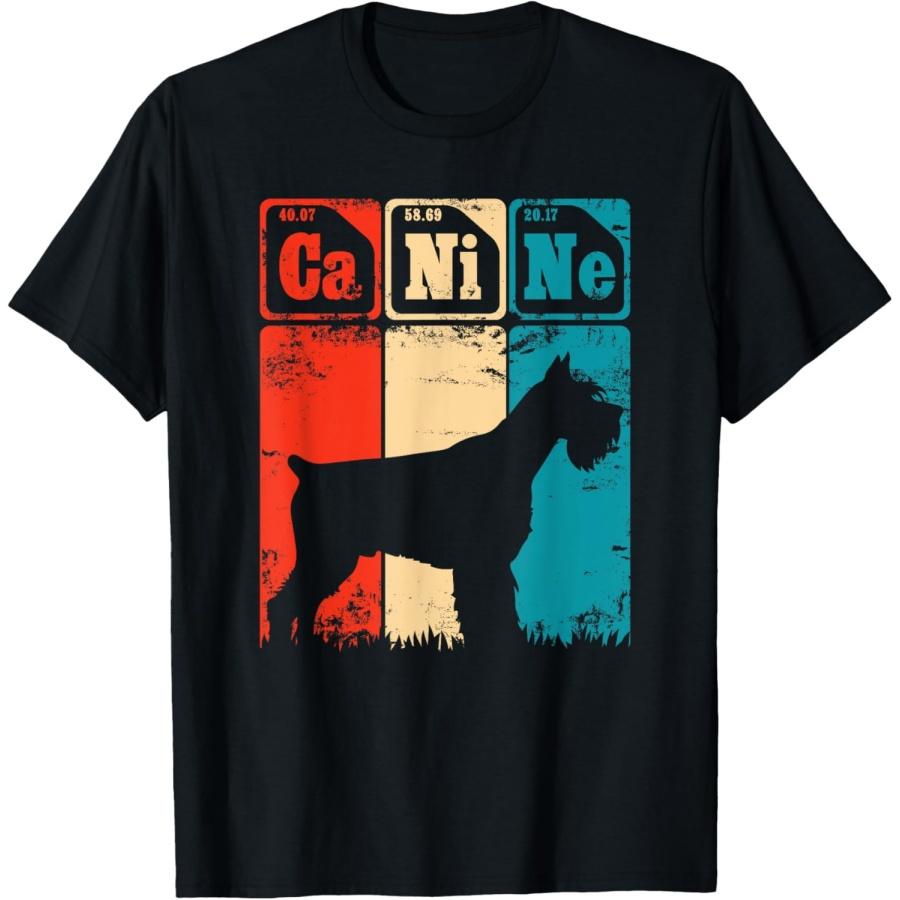

Schnauzer Dog Periodic Table Elements Dog Canine T-Shirt XXXXXL чорний
