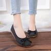 Fashion Polka Dots Slip On Woman Footwear Comfortable and Elegant Offers Walking Casual Fashion 2025 Daily Routine Deals Shoes for Women