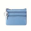 Porte-monnaie en cuir véritable pour femme, Mini pochette en peau de vache, Mini portefeuille avec chaîne