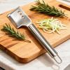 4-in-1 Stainless Steel Scallion Slicer & Shredder Multi-Function Kitchen Tool for Julienne Ginger Ergonomic Rust-Proof Essential for Chopping Slicing