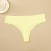 CINOON Women Sexy Seamless Thongs Fashion Low-Rise Ice Silk Ultra-thin G-String Solid Color Soft Comfort Briefs