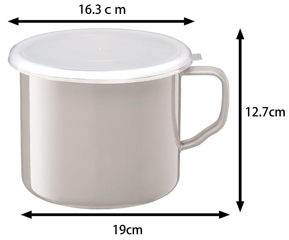 Takagi Metal a storage container that can be placed directly on the a a pickled plum an enamel food storage container dishwasher safe FSH-14W, fire,