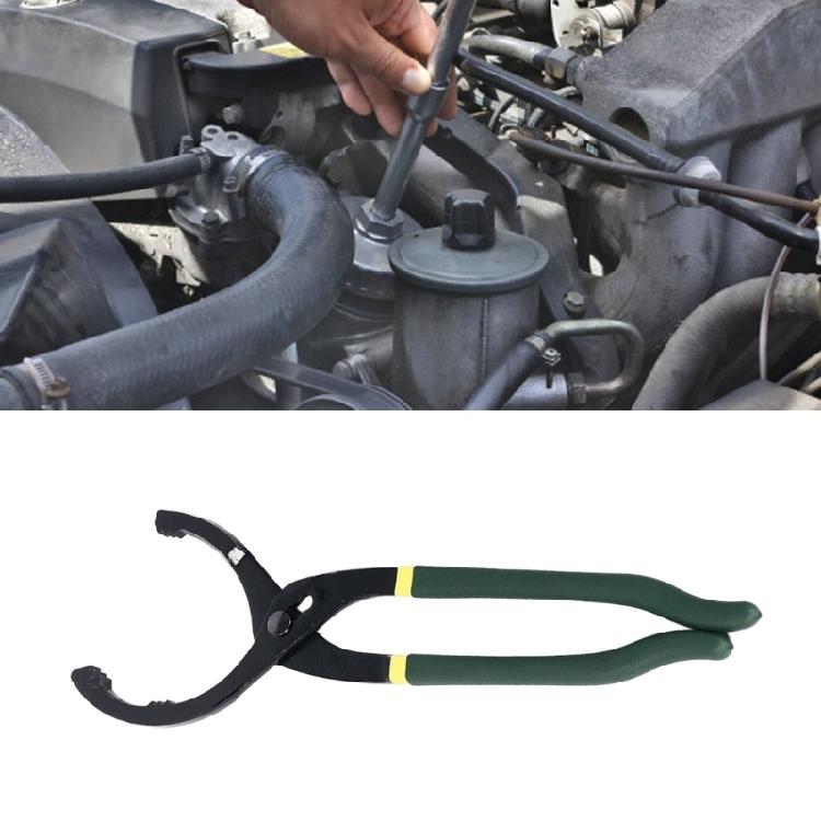 Oil Filter Tool Steel Construction Slip Resistant Handle Effortless Oil Filter Removal Plier For Multiple Vehicles