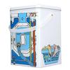 1pcs White Color Laundry Detergent Container Decorative Storage Tin  Household Storage