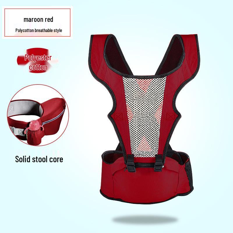 Multifunctional Baby Carrier with Horizontal Hold & Waist Stool Storage