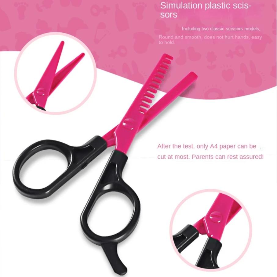 17pcs Pretend Play Hair Salon Set For Girls, Including Hair Dryer Toy,Hair Cutting Cape Styling Accessories,Toys For Girls