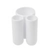 Modern Touch Toothbrush Holder with Three Compartments Toothpaste and Toothbrushes Soft-Touch Durable Bathroom Organizer