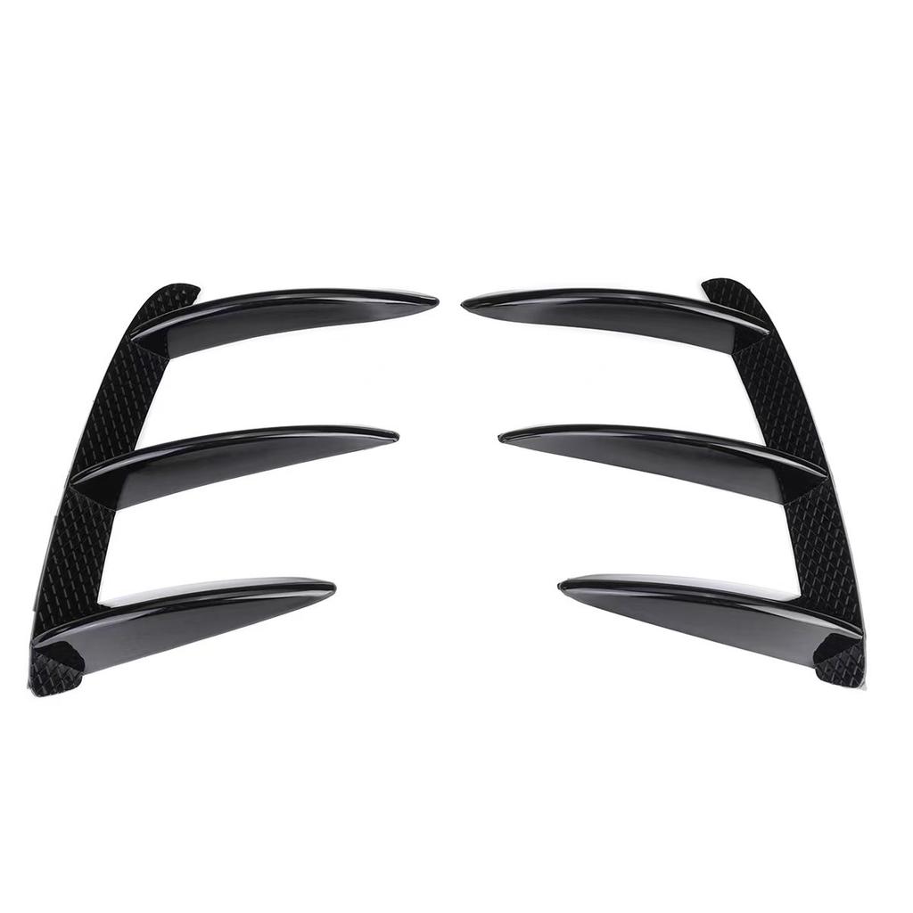 Pair Car Black /Carbon Look Rear Bumper Splitter Spoilers Canard For Mercedes Benz W176 A200 A250 A260 A45 AMG Car Styling