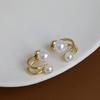 2023 Hot Design S925 Sterling Silver Pearl Stud Earrings - Two-Way Wear, Fashionable & Elegant
