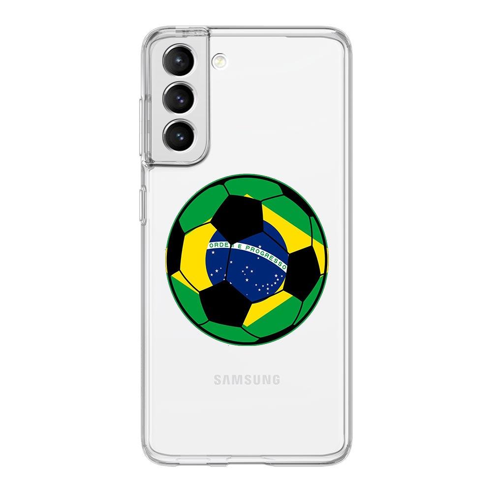 Brazil Brazilian flag Football Phone Case For Samsung Galaxy S23 S22 Ultra S20 S21 FE 5G S10 S10E S9 S8 Plus 4G Soft Clear Cover