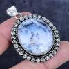 Natural Dendrite Opal Gemstone 925 Sterling Silver Jewelry Pendant 2.17" ETC-14271