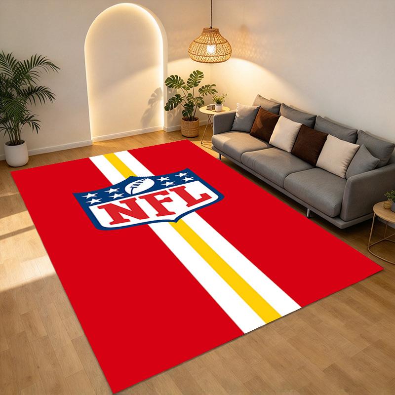 Nfl Logo Living Room Nonslip Area Rug Soft Carpet For Bedroom Game Playroom Sofa Office Home Decor Doormat Christmas Gift C102101