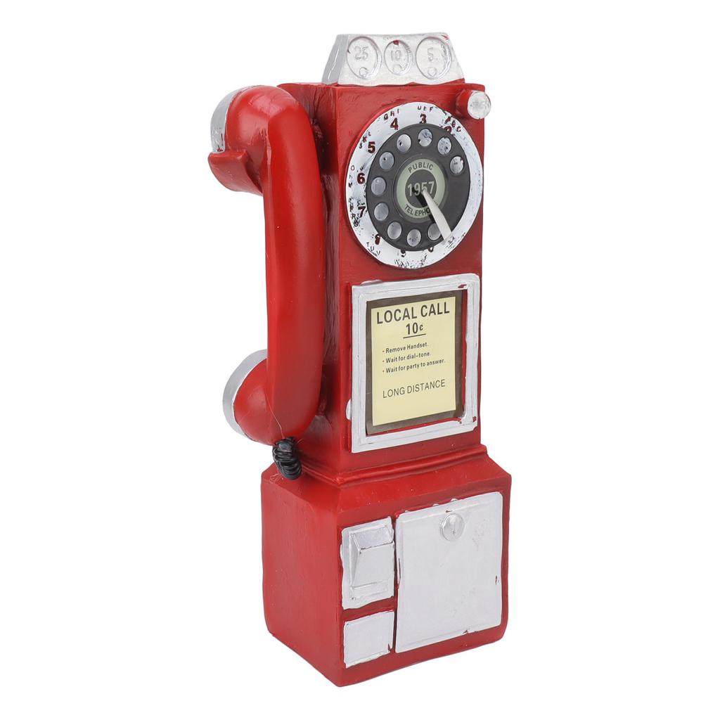 Decorative Phone Model Fashionable Classic Vintage Exquisite Resin Telephone Model Decoration for Bar