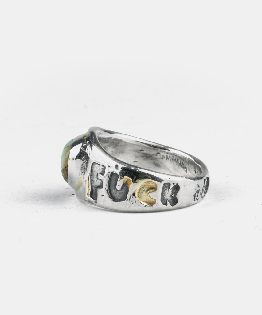 Sheen666 F-Word Turquoise Gold Custom Ring (Type A)