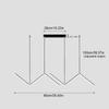 LED Wave Pendant Light Nordic Hanging Light 35 In Modern Pendant Lamp Energy Saving Linear Hanging Lamp for Kitchen Dining Room