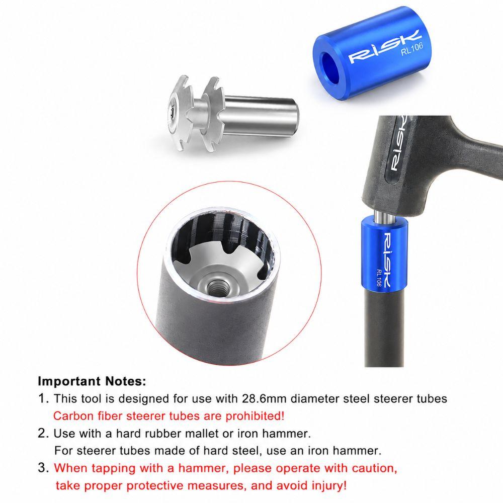 Portable Bike Star Nut Setting Tool Bicycle Fork Repair Installer Tool  Fork Star Nut Installation
