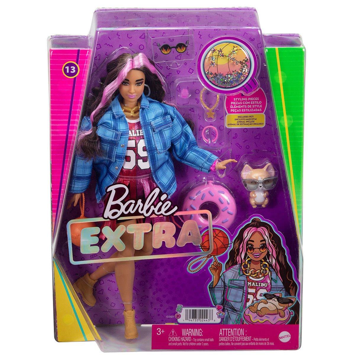 

HDJ46 Barbie Extra - Кукла в клетчатой куртке