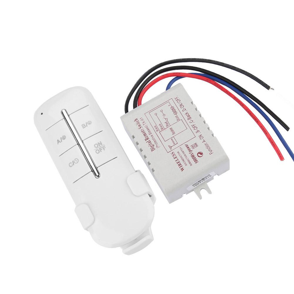 ONOFF AC180240V Wireless Receiver Lamp Light RF Remote Control Switch (1 Way 1000W)