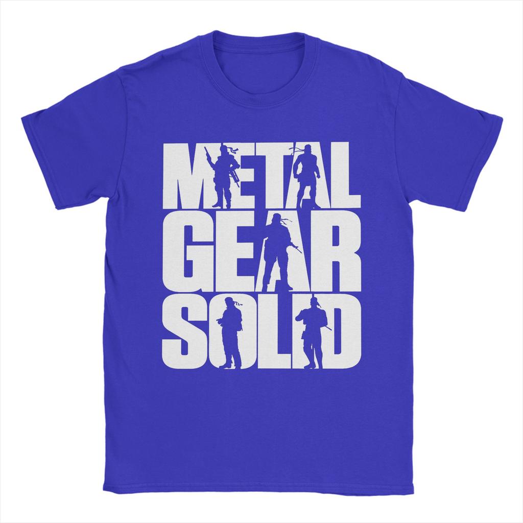 Mens Metal Gear Solid Game T Shirts  100 Cotton Tops Funny Short Sleeve O Neck Tees Birthday Present TShirts